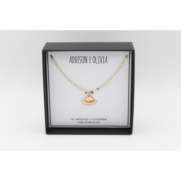 Gold Over Fine Silver Plate UFO Necklace #BX004 - Picture 3 of 3